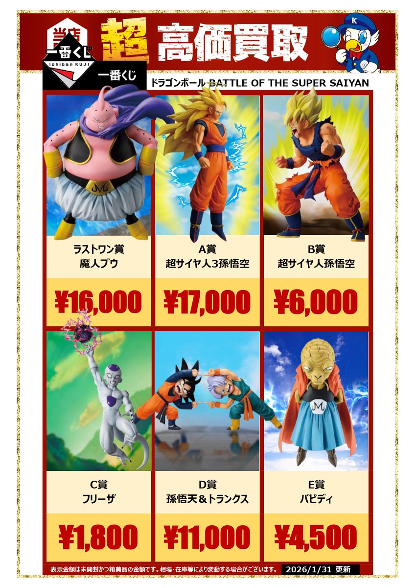 🔥 ＃ドラゴンボール ＃一番くじ🔥 ＃BATTLEOFTHESUPERSAIYAN ＼超高価