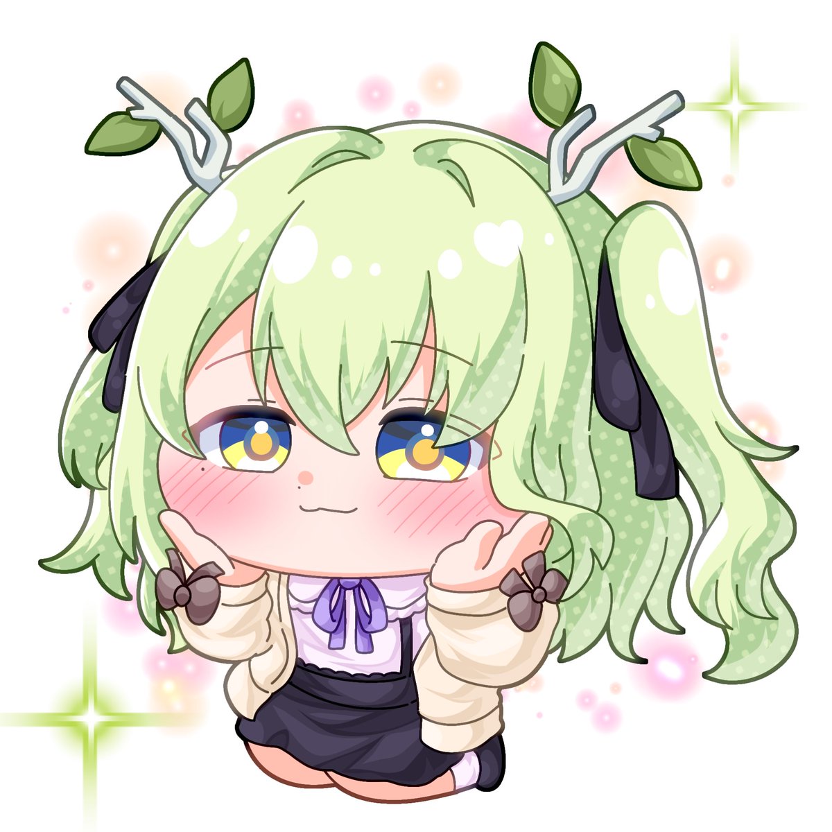 チャレンジ62日目！✨️
私服衣装のファウナ〜！✨️✨️
大人っぽい雰囲気でオシャレで可愛すぎる！✨️✨️🌿
ふんわりした衣装が可愛い！✨️
#FineFaunart  #100日チャレンジ