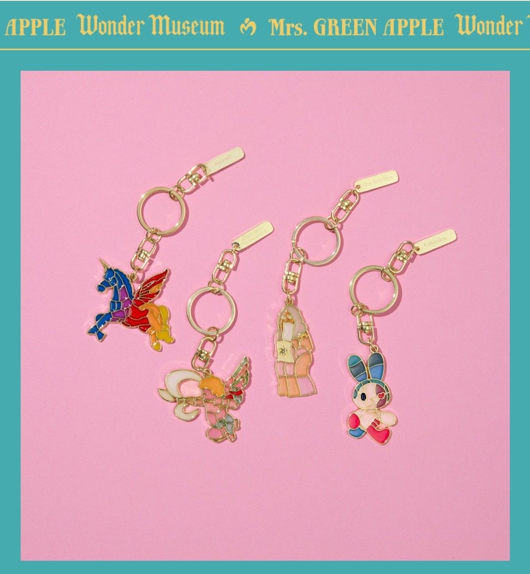 🍏 Mrs. GREEN APPLE – WONDER MUSEUM Keychain 🍏 小さくても特別な
