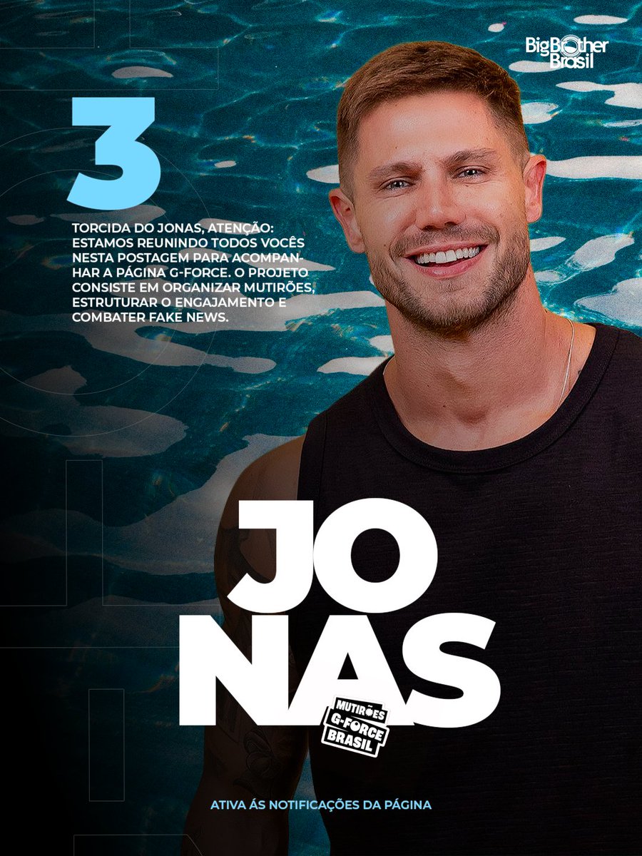 eifudidu's tweet photo. TIME JONASSS! Temos um desafio, estamos unindo a torcida nessa página para preparar o grupo do próximo paredão.  Retweet se você torce pelo JONAS e fecha contra a máfia digital! 🤙 https://t.co/Ebl9Klcitn