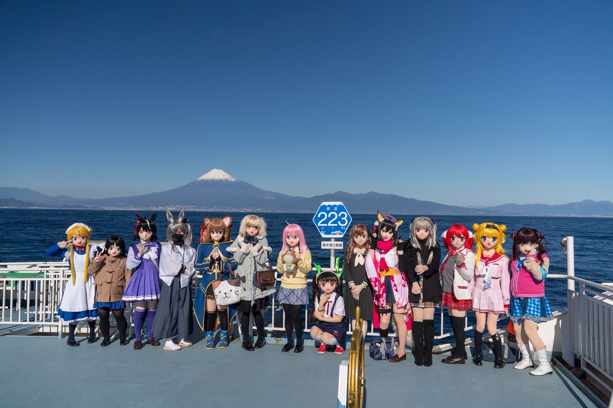 2026着ぐるみ初め🏔️🛥️
今年は静岡にてスタートを切りました。
天気も快晴で絶好のコンディション☀️