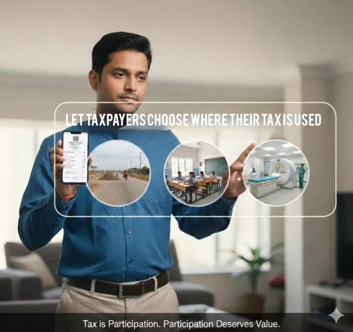 VASUVK's tweet photo. Taxpayers should have the facility to choose where their tax is used.
Tax is participation — and participation deserves a voice.
@PawanKalyan @nsitharaman
#IncomeTax #TaxpayerVoice #TaxReforms  #Accountability https://t.co/v9GpgJax3Y