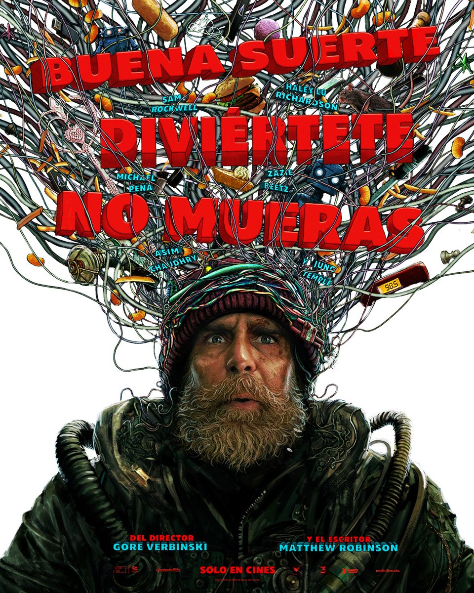 No te pierdas a #SamRockwell salvando al mundo en la película #BuenaSuerteDivierteteNoMueras #Próximamente en cines.
<a href="/SihayCine/">SíHayCine</a>