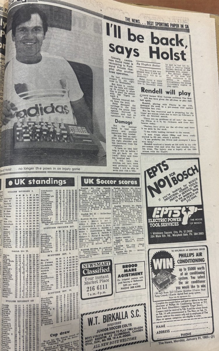 SANFL 1983 season (after ‘75-82) on 43-year delay tweet media