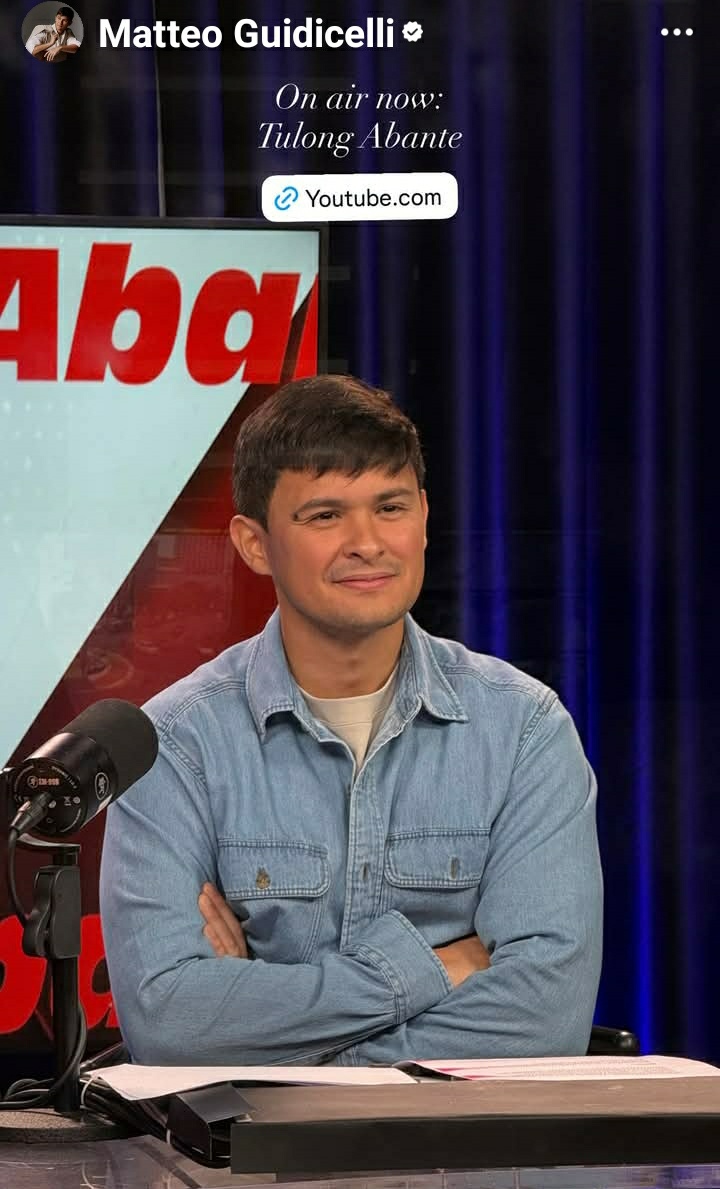 Tulong Abante 

With <a href="/mateoguidicelli/">Matteo Guidicelli</a> 

Yt link 
youtube.com/live/eJeHZfC_w…

#MatteoGuidicelli