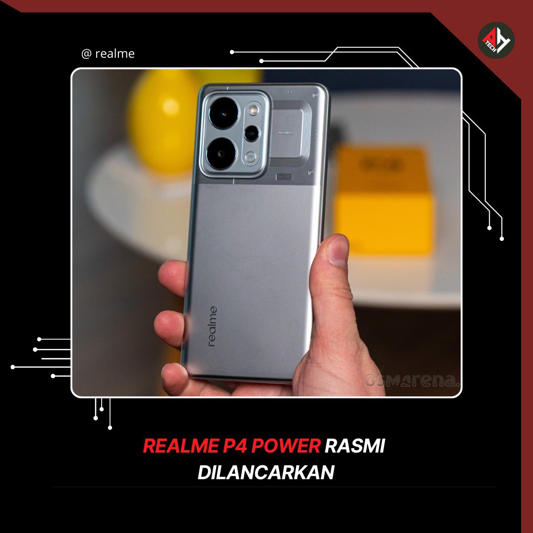 Realme P4 Power rasmi 

Bateri 10,001mAh,
AMOLED 6.78″ 144Hz, 
80W SuperVOOC.
Realme UI 7.0 (3 OS + 4 keselamatan).

Pelancaran awal di India 

#Realme #Paanhanztech