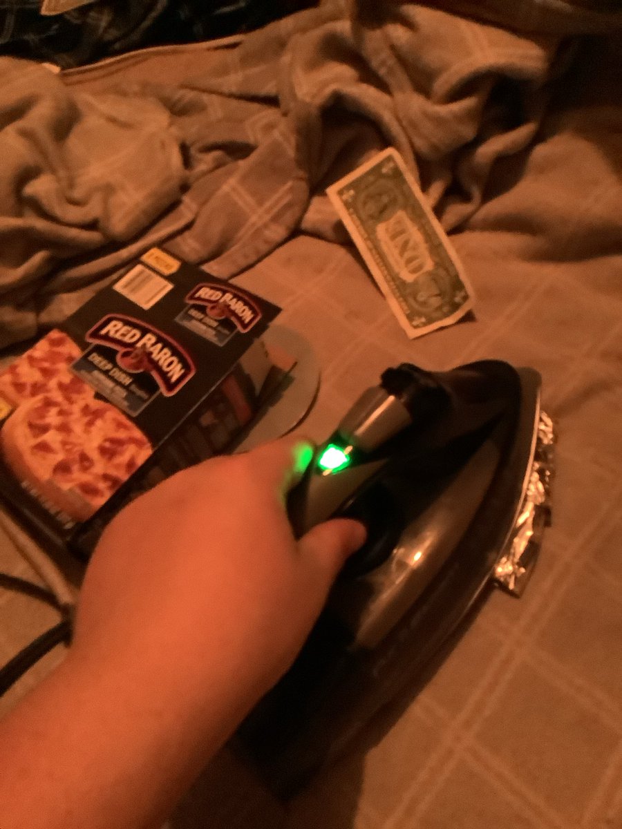 High activities I didn’t wanna wake anybody up by using the loud ass microwave so I’m using an iron