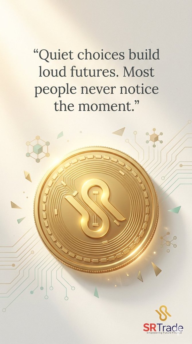 SRTRADEPRO81166's tweet image. Quiet choices build loud futures.
Most people never notice the moment.
That’s why they miss the results.

#Compounding #WealthThinking #CryptoMindset #SRTrade