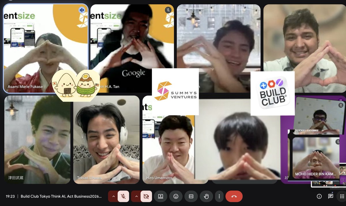 maripto7's tweet photo. 🚀 Build Club Tokyo Event Happened!
AI builders from around the world gathered! what an inspiring experience!
Don’t miss the next one ✨
The AI community Build Club, active in 50+ cities worldwide, held an online event in Tokyo!
#BuildClub #AI #Startup #AIEvent #Community https://t.co/T4DmHIVuQP