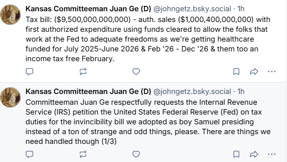 Yielded to: Jerome Powell and Scott Bessent or in the former's absence Kevin Warsh.