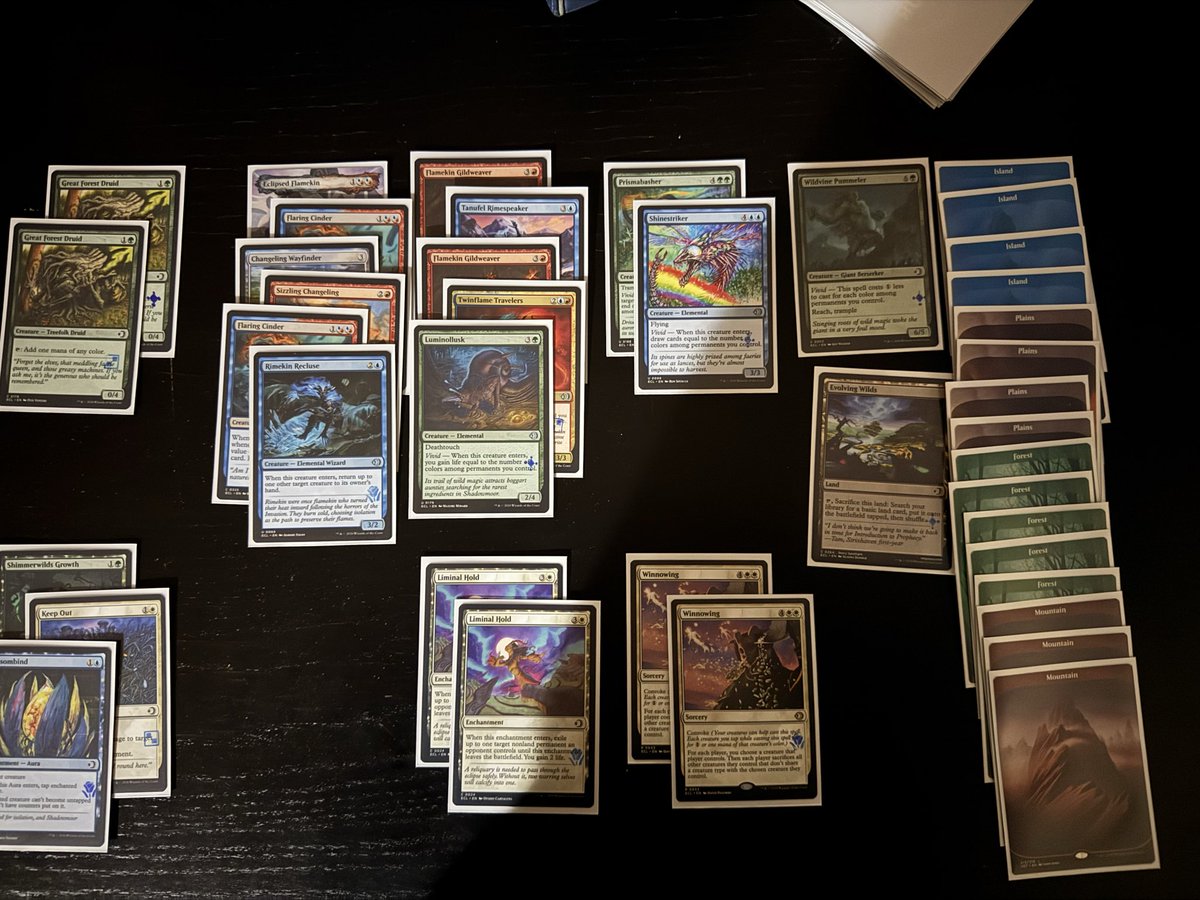 PT Lorwyn Day 1 Draft Deck. 
#MTGLorwyn #MTG
