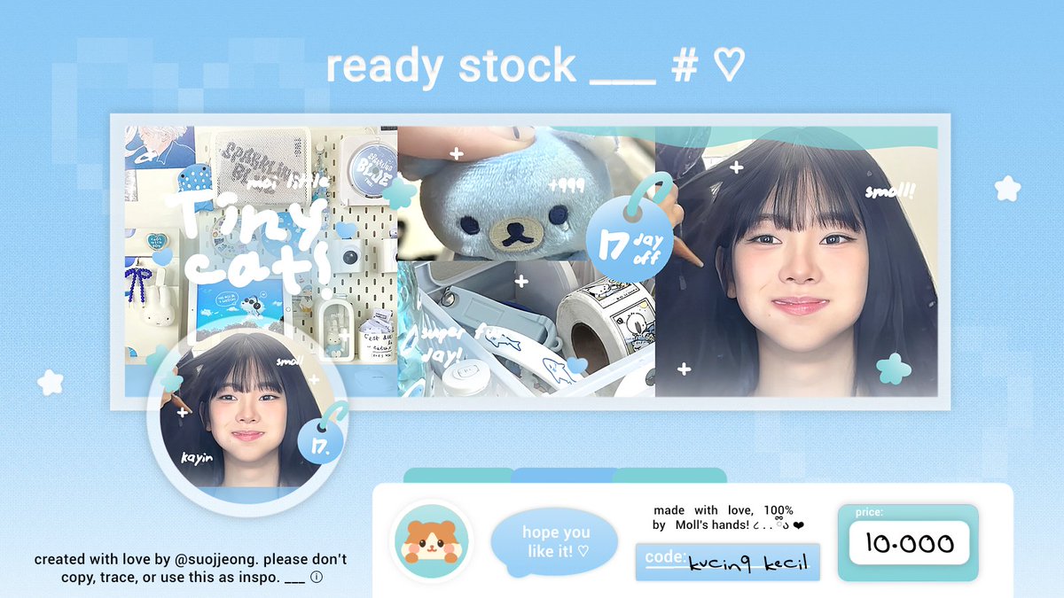 ⠀
◎﹕🌸 help retweet?  thank you! ◌ Ⳋ

⊂⊃ 🥣🐹 𖠗 halooo! . . 💭 mol bawain 6 layout gg ready stock yang bisa dijemput sekarang juga melalui ⌲ 🍀🍮╭╯⑅ dm / ke ꒰ t.me/mollymilkita ꒱ 𓏲 ⭐️ ミ ♡︭ kindly check ALT 🎀 𓈒 𓐍

⨳ 💌 ——— #zonauang #zonaba ៸🍦ა