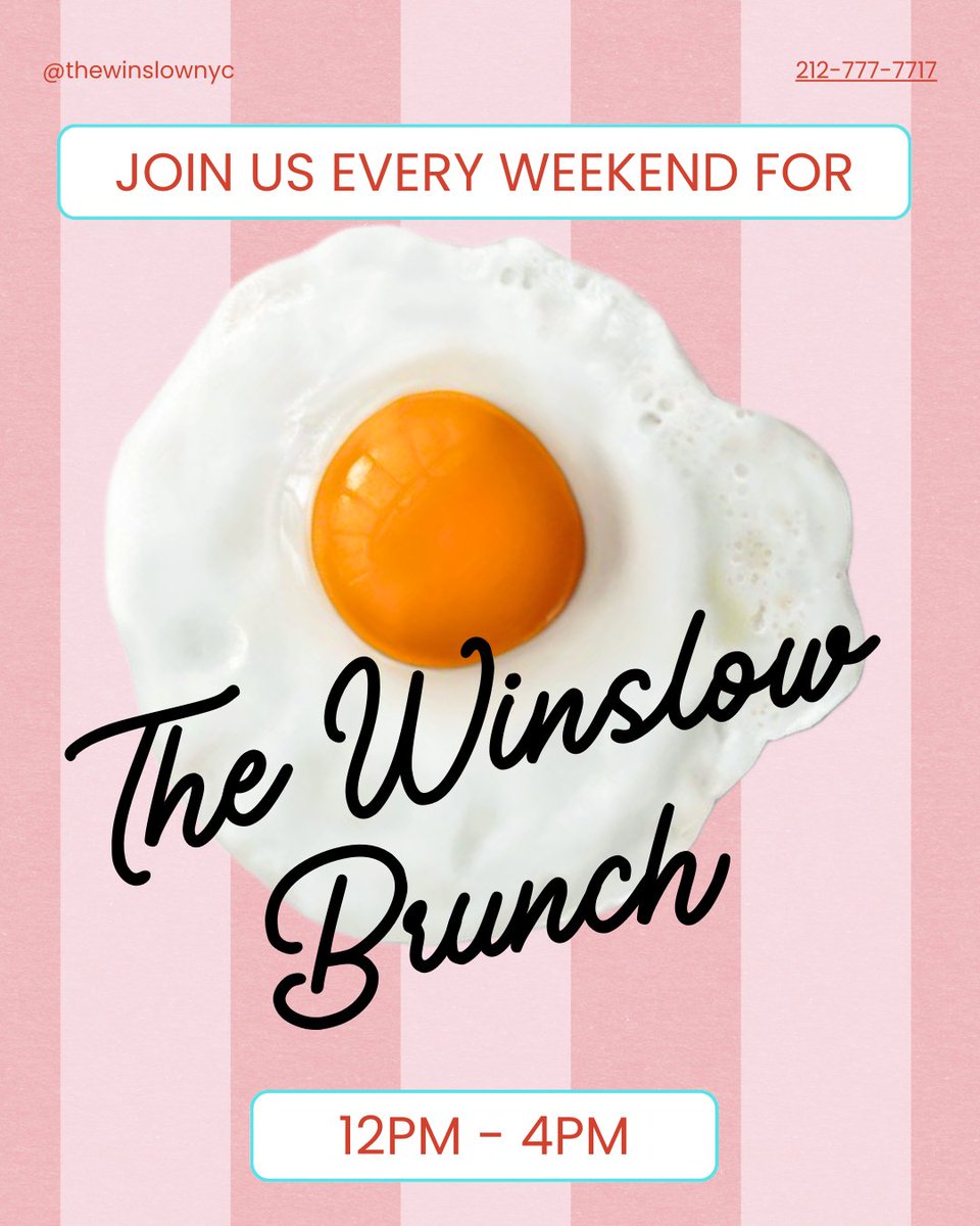 It's brunch time at The Winslow tomorrow and Sunday from 12–4 PM, and it’s the kind of afternoon that turns into a tradition. Think cozy gastropub vibes, plates worth lingering over, and cocktails that make you forget what time it is (in the best way).
thewinslownyc.com/brunch-east-vi…