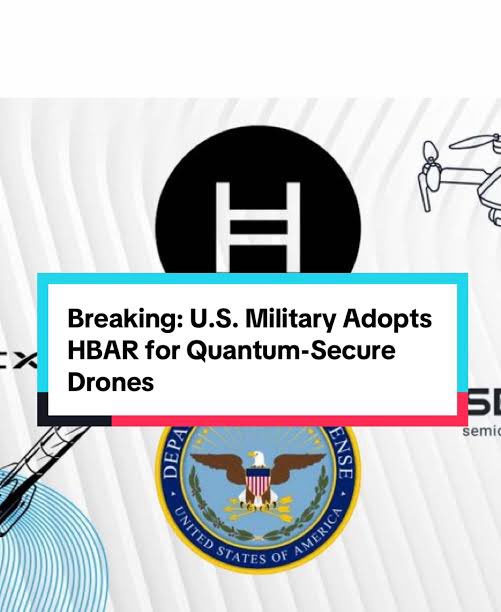 Bmendo_X's tweet image. 🚨 BREAKING: U.S. Military ADOPTS $HBAR for Quantum-Secure Drones! 🇺🇸🛡️

Hedera's tamper-proof, high-speed ledger + post-quantum tech is powering next-gen defense drones that stay unhackable even against quantum threats.

From SEALSQ's quantum-resistant chips in DoD-eligible UAVs…
