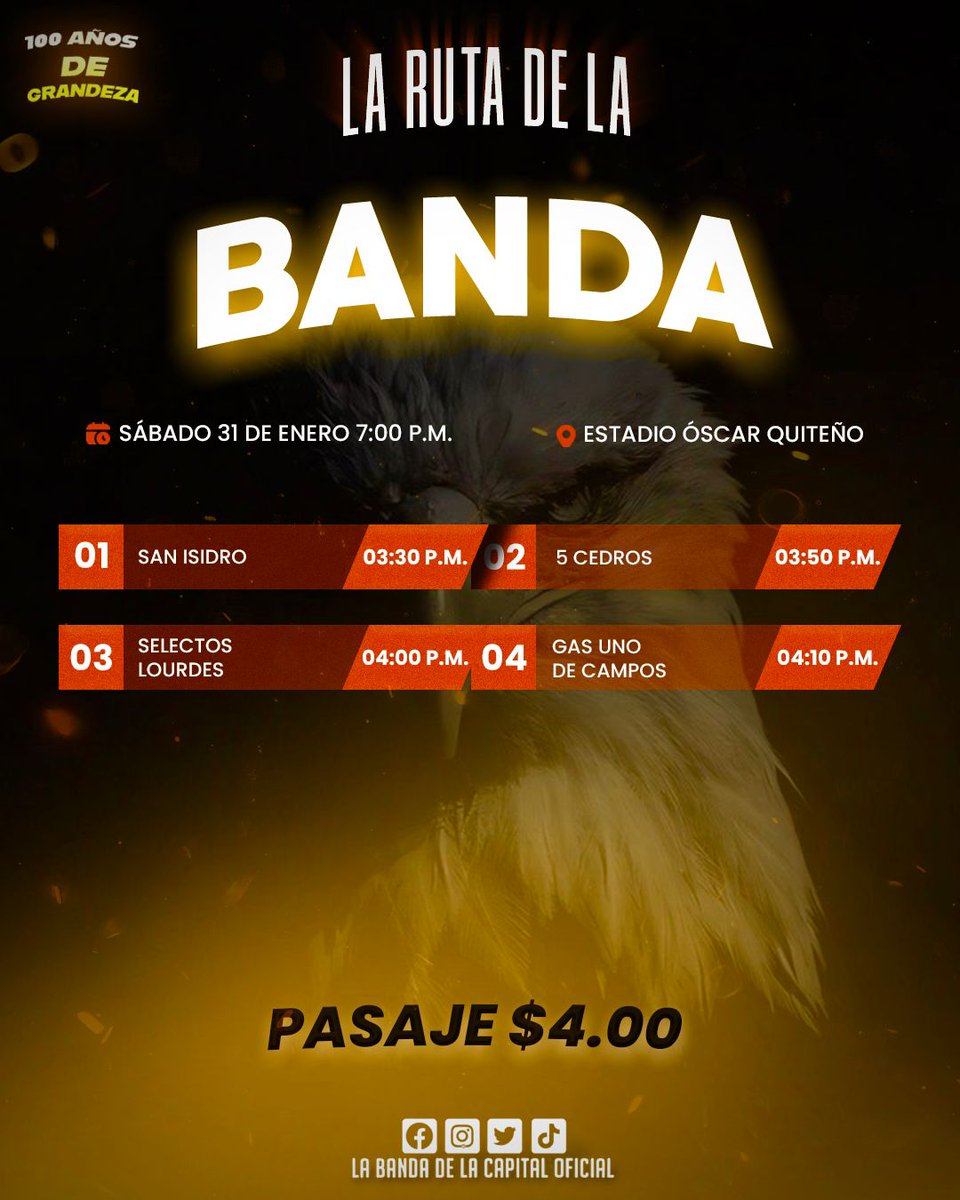 El destino está. Clásico Nacional 🖤🧡  aquí los puntos de Salida 🦅