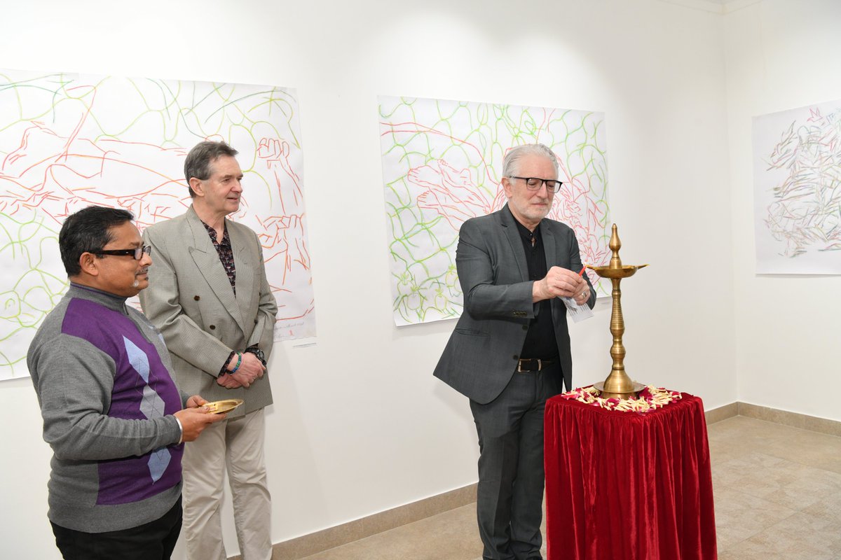 GalleryONKAF's tweet photo. The opening of “EVERY GRAIN HAS A NAME ON IT” on 29th Jan 2026, marked the culmination of an intense and inspiring one-month residency at ONKAF by Irish artist Maurice Quillinan. The evening was made special by the presence of the Ambassador of Ireland, H.E. Kevin Kelly. https://t.co/yRL8rt5vhe