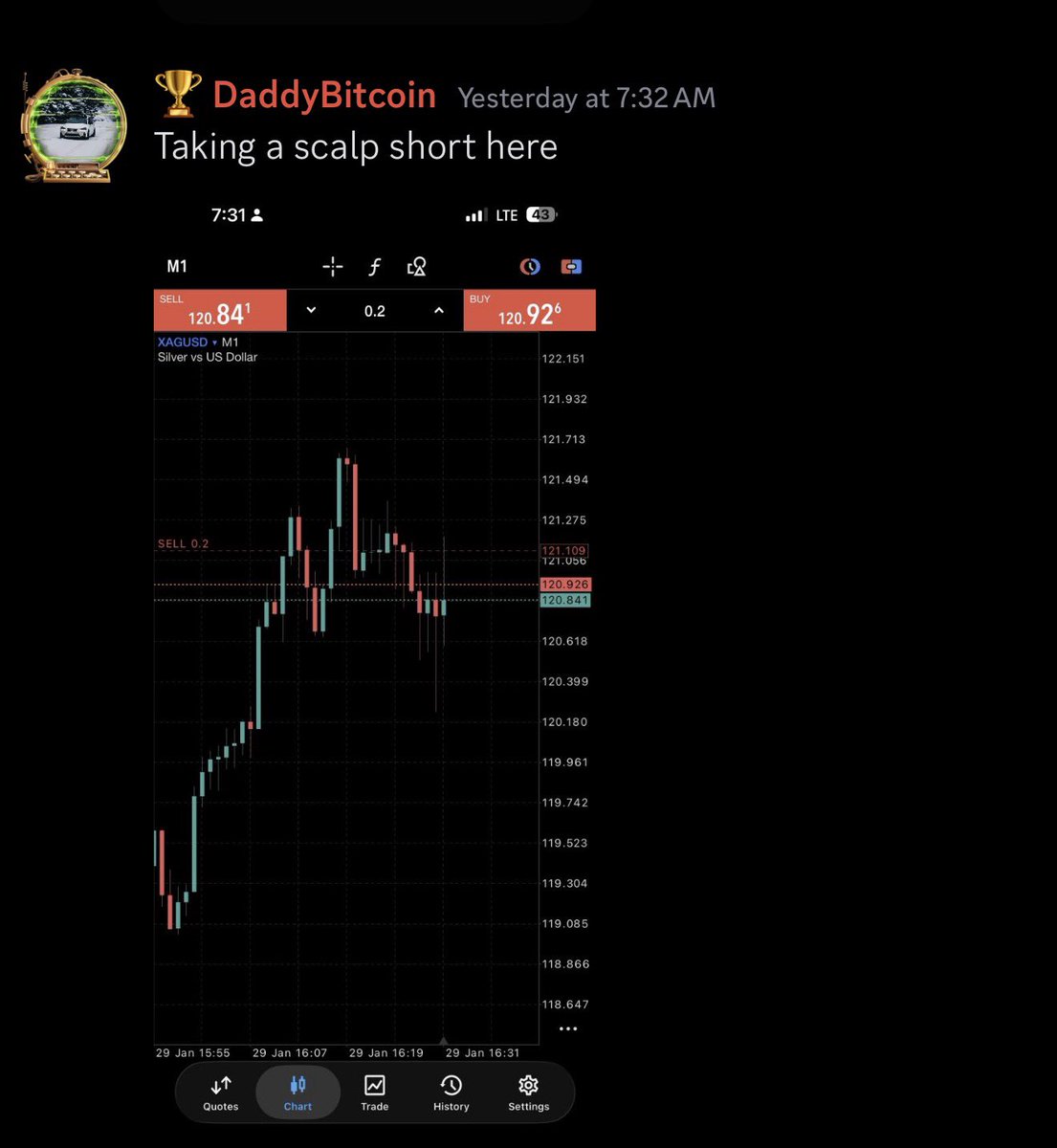 DaddyBitcoinn's tweet image. When that scalp short on silver turns into one of the biggest trades 😂

discord.gg/JEcKt54CWF