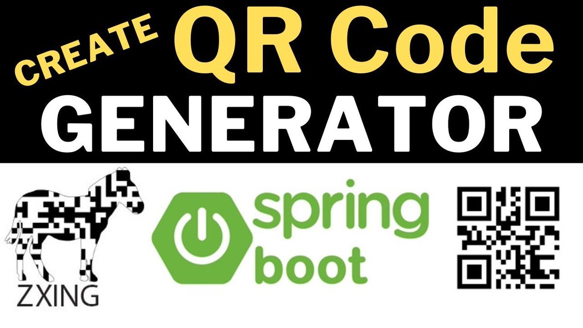 codeonedigest's tweet image. Create QR Code Generator in Java Spring Boot using Google ZXing Barcode Library
youtu.be/-Wabx4zaC40

#Java #SpringBoot #ZXing #QRCodeGenerator