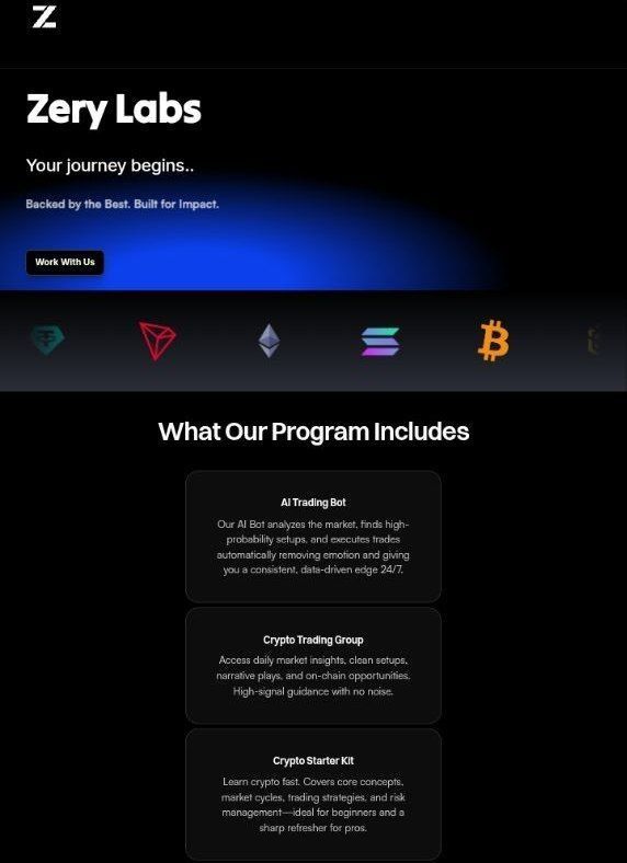 ZeryLabsAI's tweet image. We're Launching Soon!