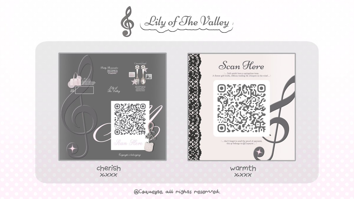 Coqueyte's tweet image. ᅠ
🎹  𝄞  help  rt?  thank  you!  ♥︎

&amp;lt;  OSPEK TIME!  &amp;gt;  hi teman-teman BA, tolong ospek qr deco baru aku yaa. ada 4 katalog: cherish, warmth, ribbon dan star! kalau sekiranya tidak aman tolong dm aku. 🤍

#zonauang