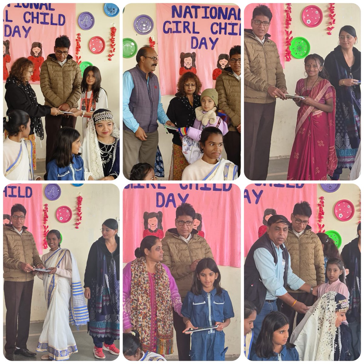 The National Girl Child Day , organized on January 24 under PAC 23.69, aimed to  create awareness among students. Lt. Col Praveen Kumar Vanjare informed about the career in defense for girls.  
Students enacted the roles of eminent Indian women personalities.
#ncert #riebpl