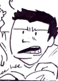 let the record show 9/10 times when i draw santiago its bc all my friends think he's super hot and never shut up about it. 
i do not like this guy enough to be drawing him so much. however i love my friends and they LOVE Anguish Guy