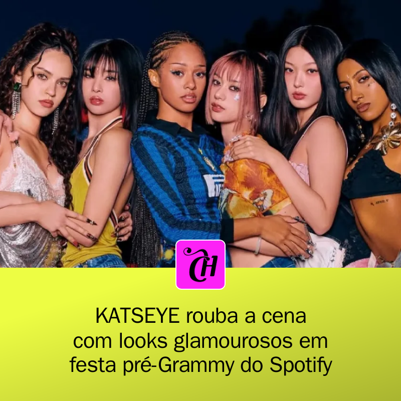 CAPRICHO's tweet photo. 🚨 Katseye rouba a cena na festa pré-Grammy! Glamour e ousadia nos looks que deixaram todos de queixo caído! Confira os detalhes do visual espetacular! ✨ #Katseye #PreGrammy #Moda
https://t.co/HA0b4lGdSt https://t.co/MU8M5NIRDJ