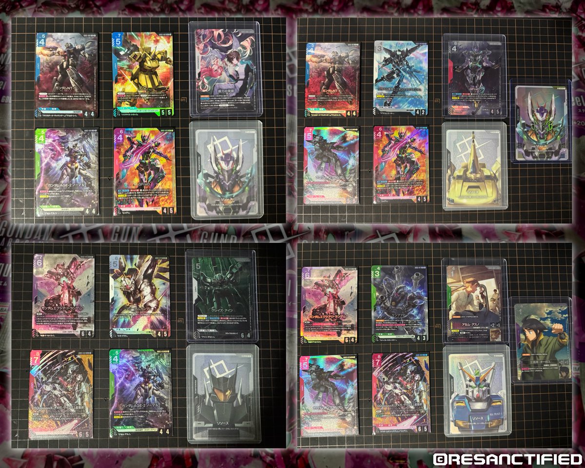 resanctified's tweet photo. [GD03 Case Opening]

Box Pulls

#ガンダムカード
#GCG
#GUNDAMCARDGAME https://t.co/6UwjayojJq
