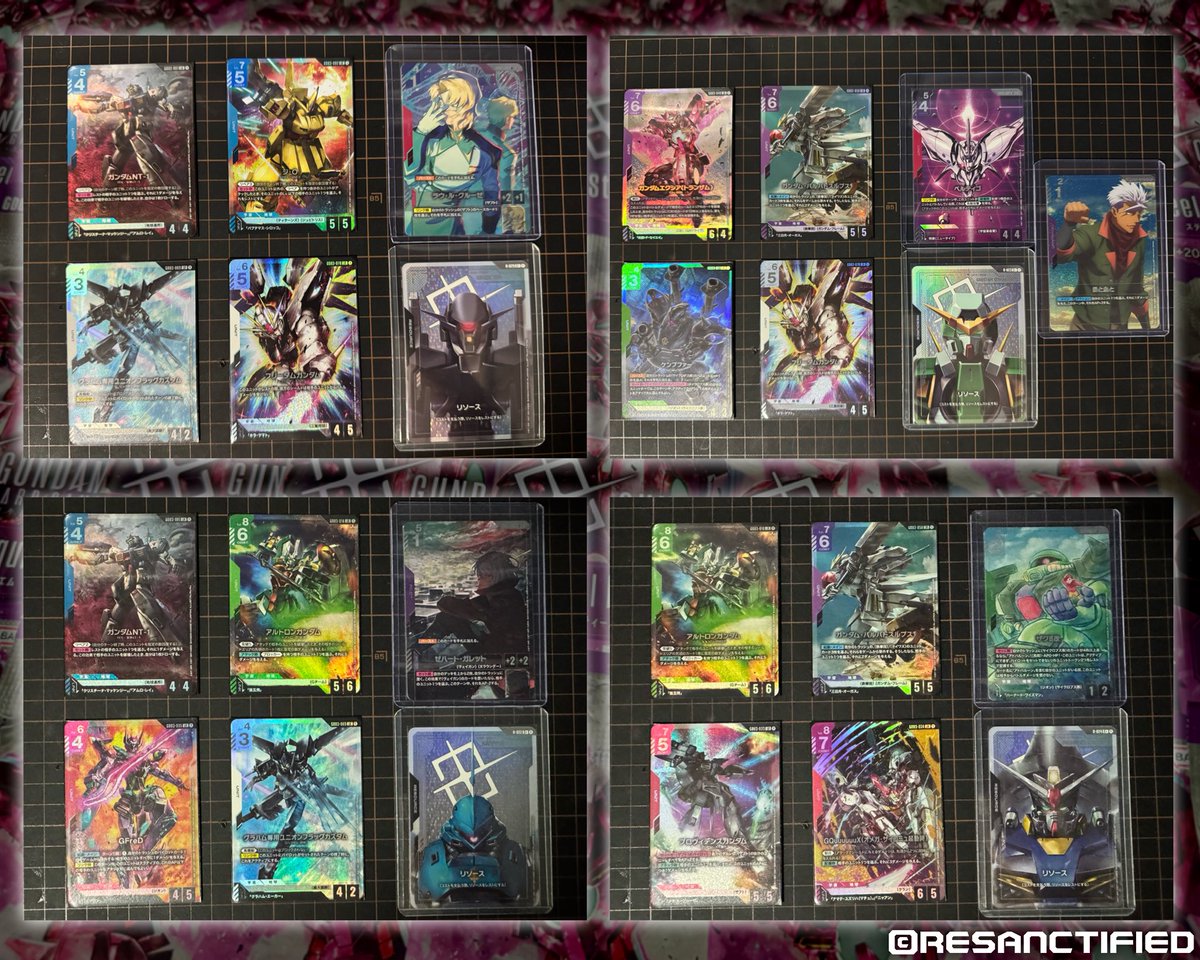 resanctified's tweet photo. [GD03 Case Opening]

Box Pulls

#ガンダムカード
#GCG
#GUNDAMCARDGAME https://t.co/6UwjayojJq