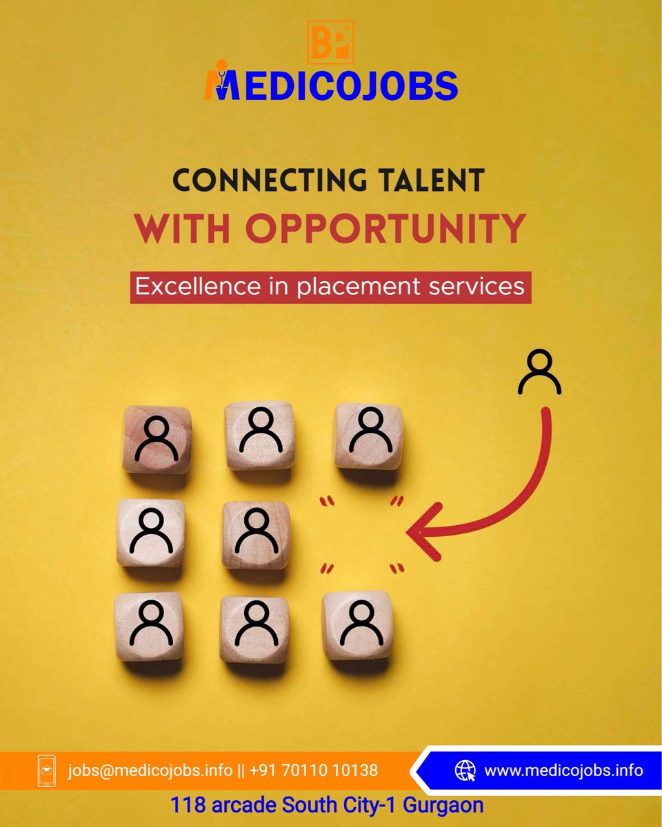 vinay_vt's tweet image. Connecting talent with opportunity — because the right match builds success.
#MedicoJobs #RecruitmentExperts #Hiring #CareerGrowth #TalentSolutions