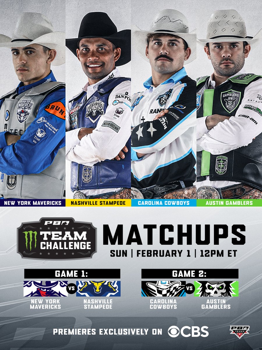 PBR's tweet image. 𝐑𝐄𝐀𝐃𝐘 𝐓𝐎 𝐑𝐈𝐃𝐄

Premieres Sunday 12PM ET exclusively on @CBS