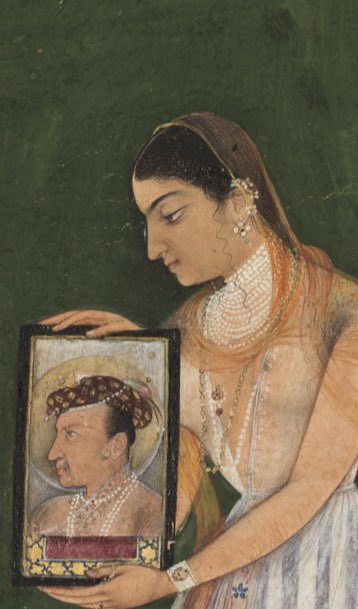 No inscriptions on this pendant say Love is everlasting/forever. They mention Nur Jahan’s name &amp; year 1037 A.H. (1627-28 CE), which corresponds to end of her husband Emperor Jahangir’s reign &amp; life. The pendant would have been suspended in a pearl necklace in its original form.