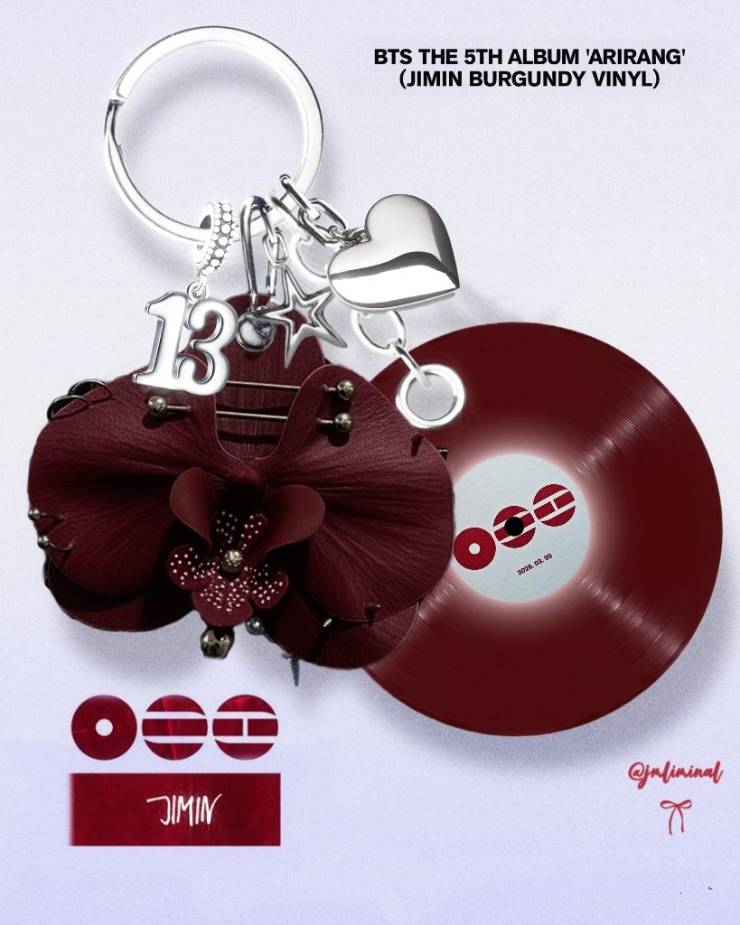 Jimin burgundy vinyl