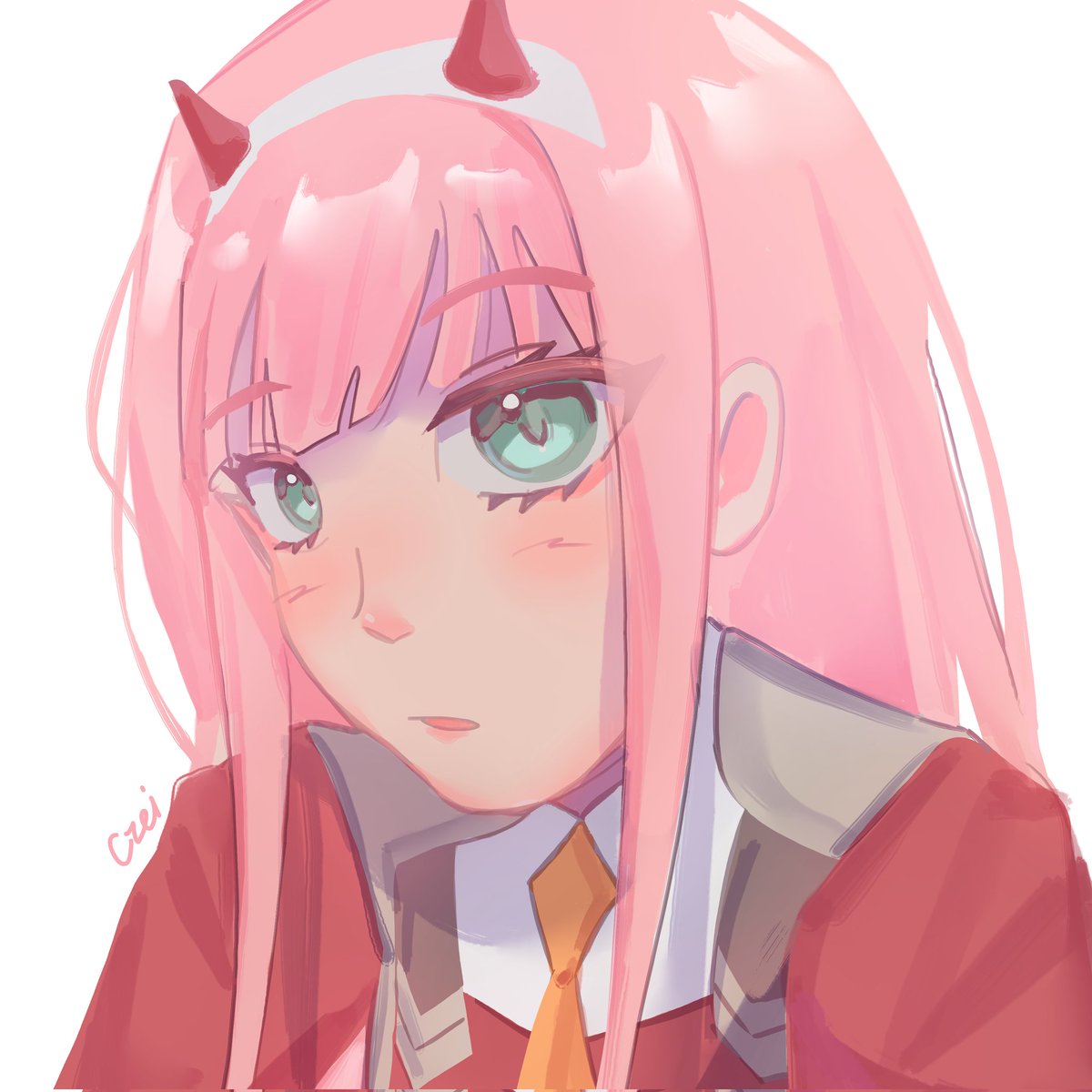 Zero two request (*´∀｀*)💗
#smallartist #fanart