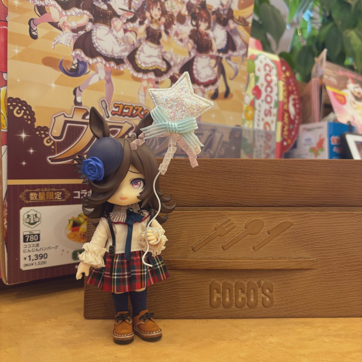 ココス🌟
ウマいものフェス🥕🍴

完全に出遅れて、コラボメニューも特典も何もなかった🐎💦

第二弾は必ず‼️

#ライスシャワー