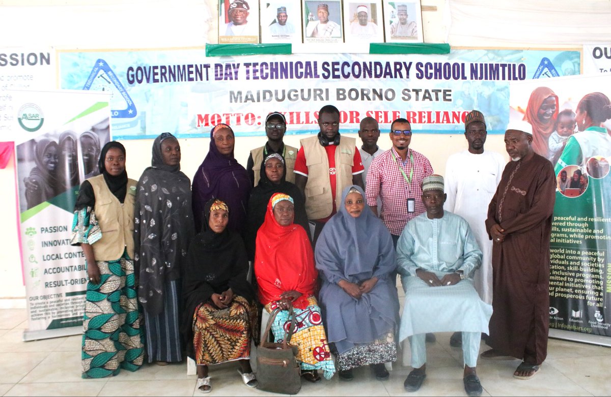 _ALSAR's tweet photo. Our team met with Government Technical school management, community stakeholders  in Njimtilo Konduga LG for an inception meeting on the Adolescent Girls Read Engaged &amp; Empowered project. Together with CASFOD, we are empowering adolescents girls to lead climate action.
#sdg13 https://t.co/XcQi5o2in3