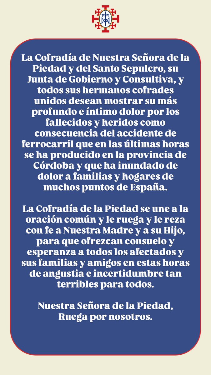 🔵⚫️ Nuestra Señora de la Piedad, 
Ruega por nosotros.

#lapiedadestaenlacalle