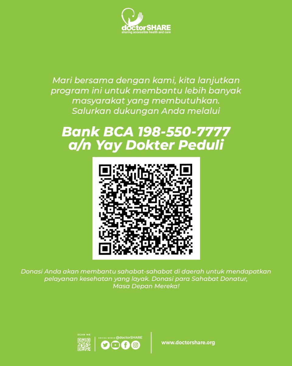 program ini bertujuan mendorong perubahan perilaku sehat, dan meningkatkan kualitas layanan kesehatan ibu dan anak di tingkat lokal.

Dukung RSK Nusa Waluya II untuk menciptakan masyarakat yang lebih sehat dan mandiri

doctorshare.org/campaign/form?…