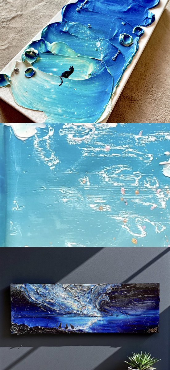 Haru様オーダー　テクスチャーアート 花時 - Haru Atelier