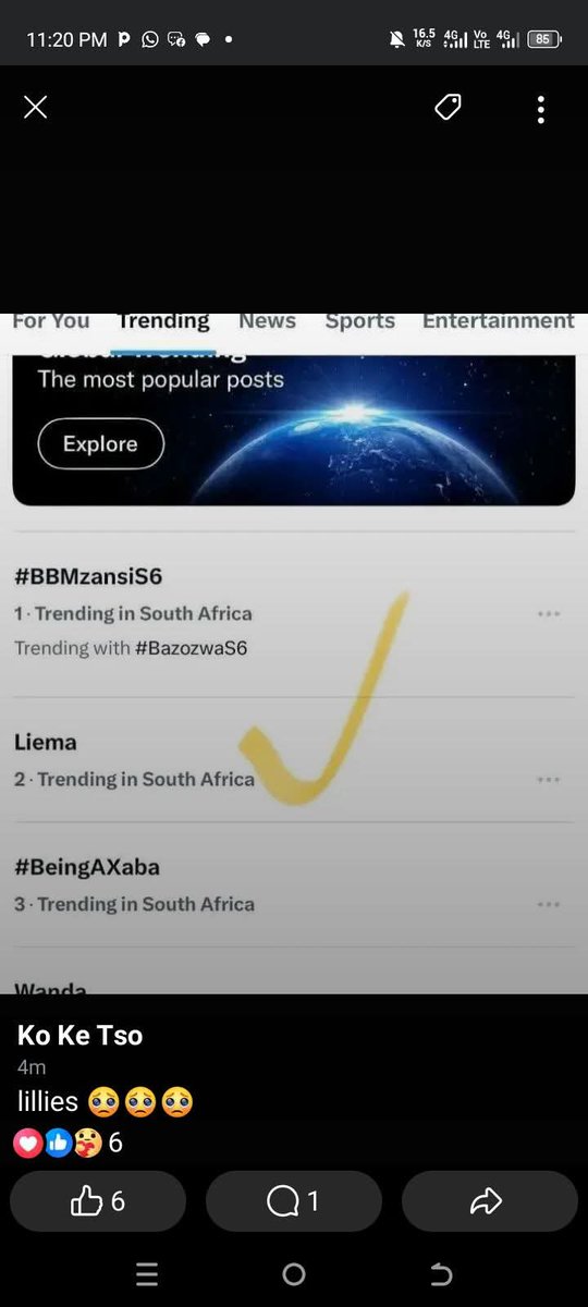 RachelIpsy47634's tweet photo. Nywe Nywe Liema Never Trended She's A Furniture From 1 Week ..Babe 🤫 Says Who ?? 
#BBMzansi https://t.co/ScZZuwYqkn