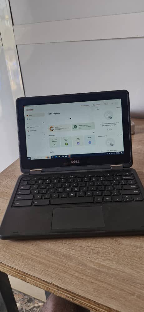 joesteve__'s tweet image. Help me sell this Cheap Laptop...
It's just ₦80k... Yes, you heard that right. 

Dell Chromebook 3189
4GB RAM; 
32GB SSD (Expandable with SD Card).
Touchscreen, Convertible. 

I have them available in good numbers. 

We waybill nationwide.
Order: wa.me/message/FJKWZB…