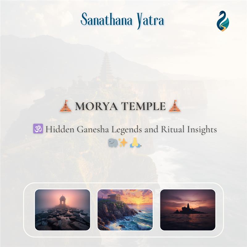 SanathanaY's tweet photo. 🛕 Morya Kṣetra – Hidden Gaṇapati Legends and Sacred Rituals

Morya Kṣetra, a serene and lesser-known dhāma of Śrī Gaṇapati 🐘, Vighneśvara, Prathama Pūjya, is where spirituality unfolds through śānta-śakti, sacred symbolism, and ancient belief systems. Enveloped in calm energy 🌿, this kṣetra preserves hidden Gaṇapati kathā passed down through generations, illuminating wisdom, removal of obstacles, and inner transformation. Unlike crowded pilgrimage centres, the kṣetra offers a tranquil atmosphere for intimate connection with Gaṇapati’s divine presence 🙏.

Pūjā and anuṣṭhāna at Morya Kṣetra emphasise mindful worship, traditional offerings 🍃, and inward-facing dhyāna, aiding the dissolution of inner obstacles such as fear and confusion. Early-morning darśana 🌅, sacred ceremonies, and symbolic elements manifest Gaṇapati as the guide of new beginnings and spiritual clarity. Visiting Morya Kṣetra is not mere ritual, but a journey of timeless devotion, inner awakening, and alignment with eternal dharma ✨.

Read more: https://t.co/4mNSka6CWj