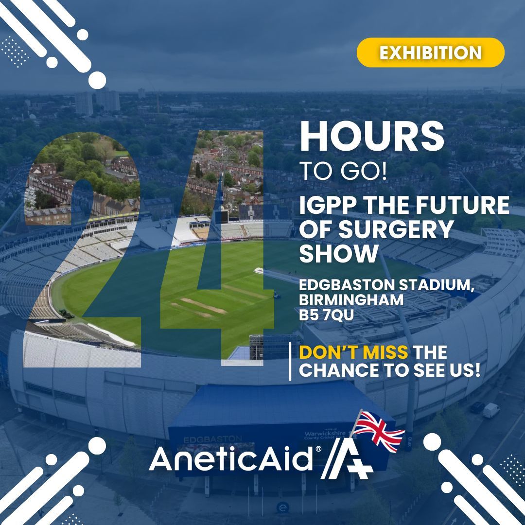 🚨 24 hours to go! 🚨
Our first exhibition of the year is here.

📍 Edgbaston Stadium | Stand 17
Meet Andrew &amp; Tracie, see the QA4 up close, and grab some freebies!

🔗 igpp.org.uk/event/The_Futu…

#ThinkAnetic #QA4 #Exhibition #Surgery #Birmingham