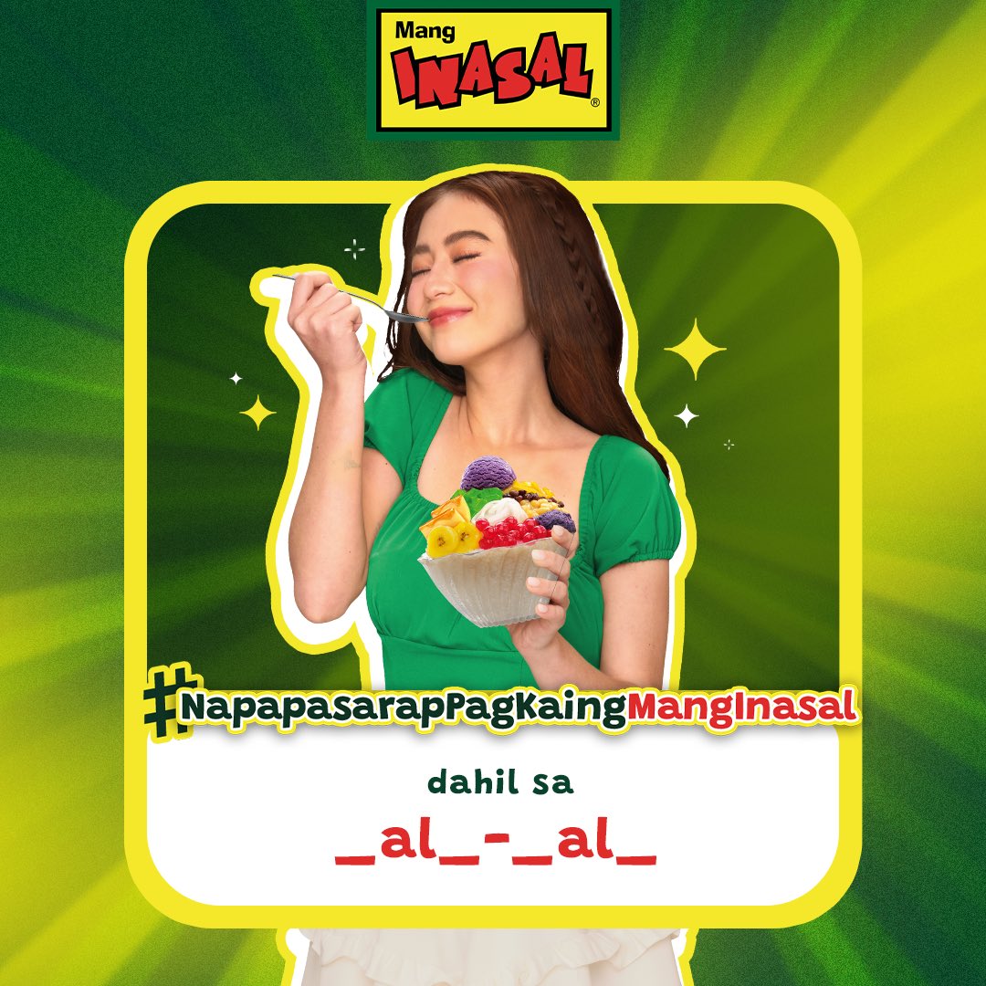 MangInasalPH's tweet image. What’s your guess bakit #NapapasarapPagKaingMangInasal ang ating mga idol! 🧐

#ILoveMangInasal 💚💛