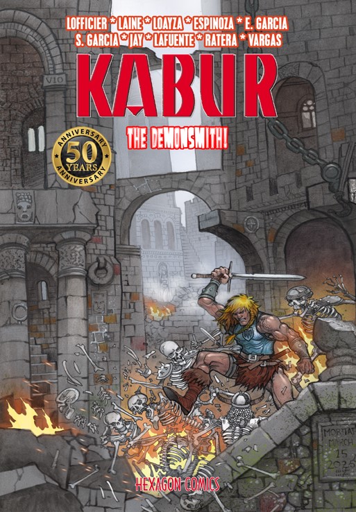 Hexagon Comics US : Kabur #13 The Demonsmith

stories by Jean-Marc Lofficier, Jean-Marc Lainé
art by Manuel Loayza, Mike Ratera, Jay, Luis Espitia Ayala, Nestor Vargas, Eduardo Garcia, Sebastian Garcia, David Lafuente, Martin Espinoza

blackcoatpress.com/hexagon-comics…