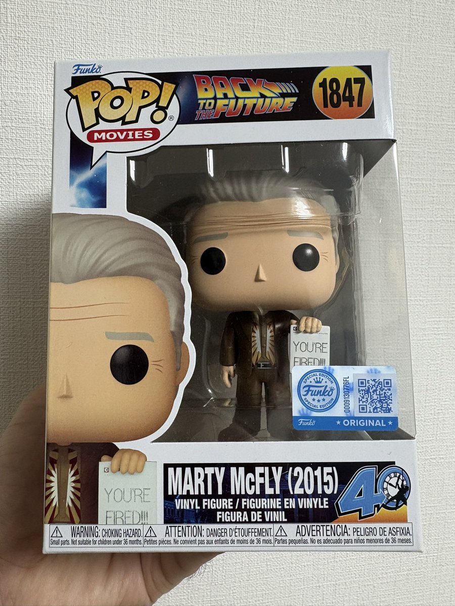 yskfreedom's tweet photo. 東京コミコンで買ったFunko Pop。
買い物袋に入れっぱなしだった😅

47歳のマーティ・マクフライ（2015）。

#東京コミコン #TCC
#BTTF #backtothefuture 
#バック・トゥ・ザ・フューチャー https://t.co/uouhKxqujR
