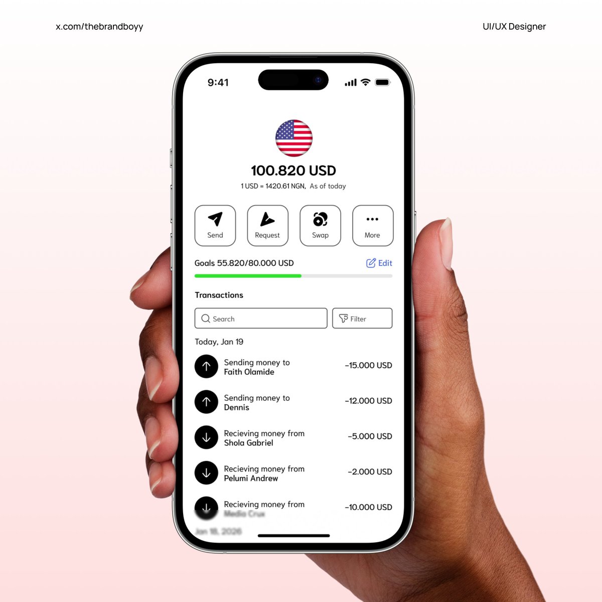 thebrandboyy's tweet photo. Clean wallet UI for smarter money moves 💳⚡️
Light & dark mode ready.
Which do you prefer?
Let me know in the comment session and probably why😁
#UIUX #FintechDesign #MobileAppDesign #AppDesign #ProductDesign #Behance #CryptoUI #UXDesign #UIDesign #USStartups #UKStartups https://t.co/JguTfBEs9G