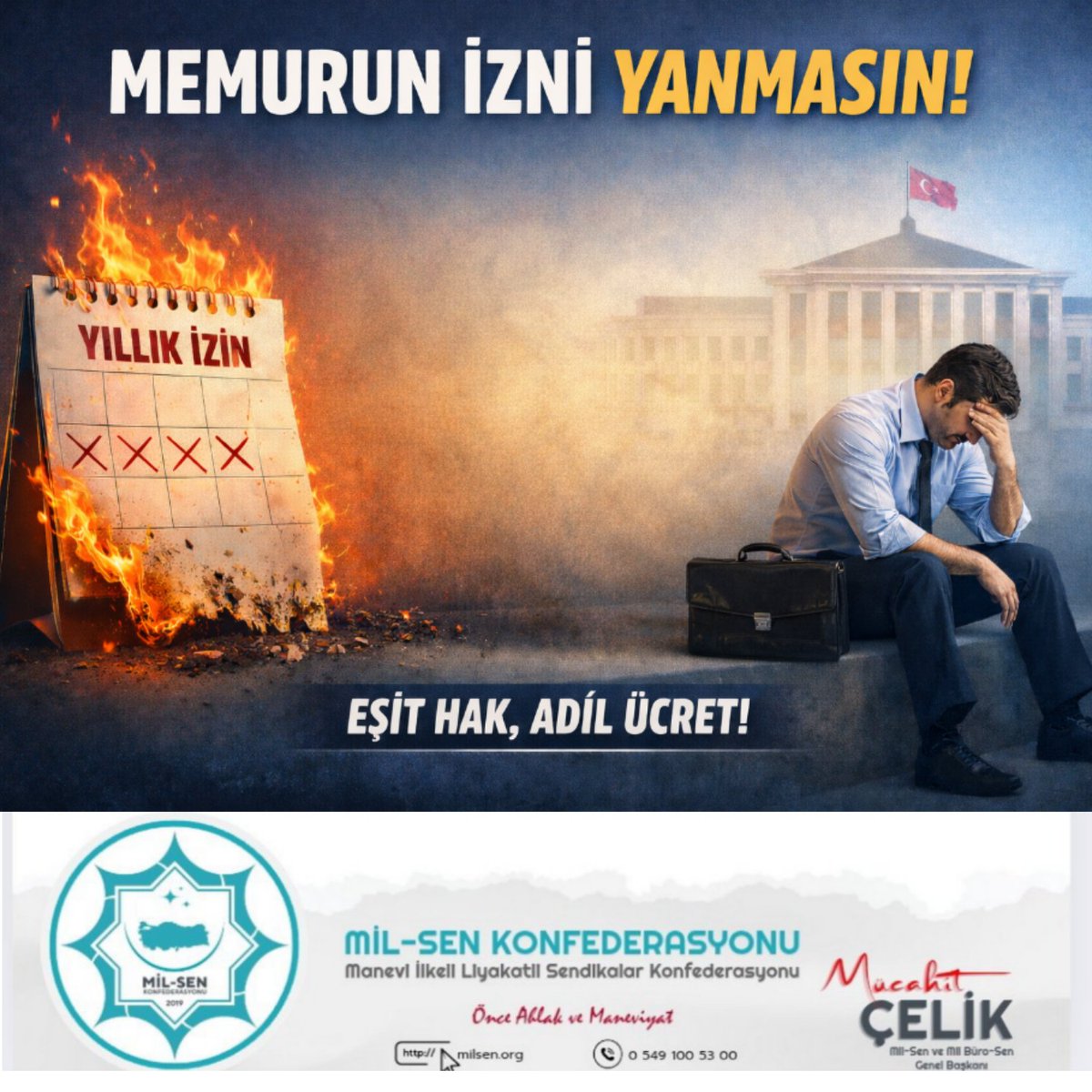 YILLARDIR SÜREN BİR ADALETSİZLİK: MEMURUN İZNİ NEDEN YANIYOR?

Düşünün ki; yıllarca emek veriyorsunuz, kamu hizmeti yürütüyorsunuz ancak kullanamadığınız yıllık izinleriniz iki yılda bir sessizce yok oluyor.

Bu durum memurlar için artık katlanılamaz bir adaletsizliğe