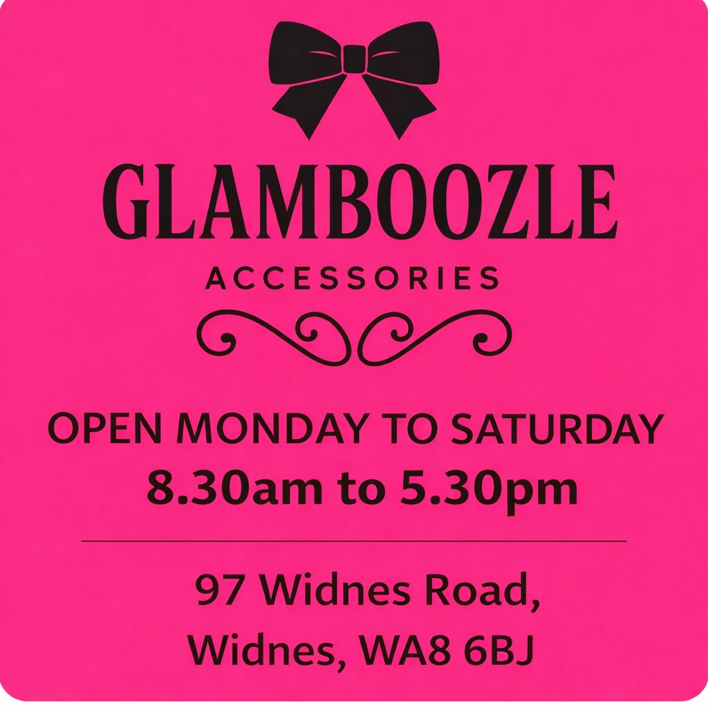 ✨ We’re now open at our new shop with our normal opening hours! ✨

🕣 Monday to Saturday
⏰ 8.30am – 5.30pm

We can’t wait to welcome customers old and new into the shop 💕

📍 97 Widnes Road (opposite Home Bargains)

Pop in and say hello — we’d love to see you! 🎀🛍️
