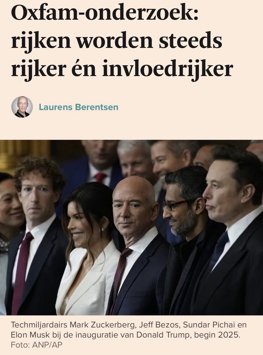 Superrijken worden alsmaar rijker en invloedrijker; dat ondermijnt de democratie.

Daarom moet er z.s.m. een einde komen aan de belachelijke belastingkortingen voor deze multimiljonairs!

Tax the Super Rich!
#taxjustice 
1/2